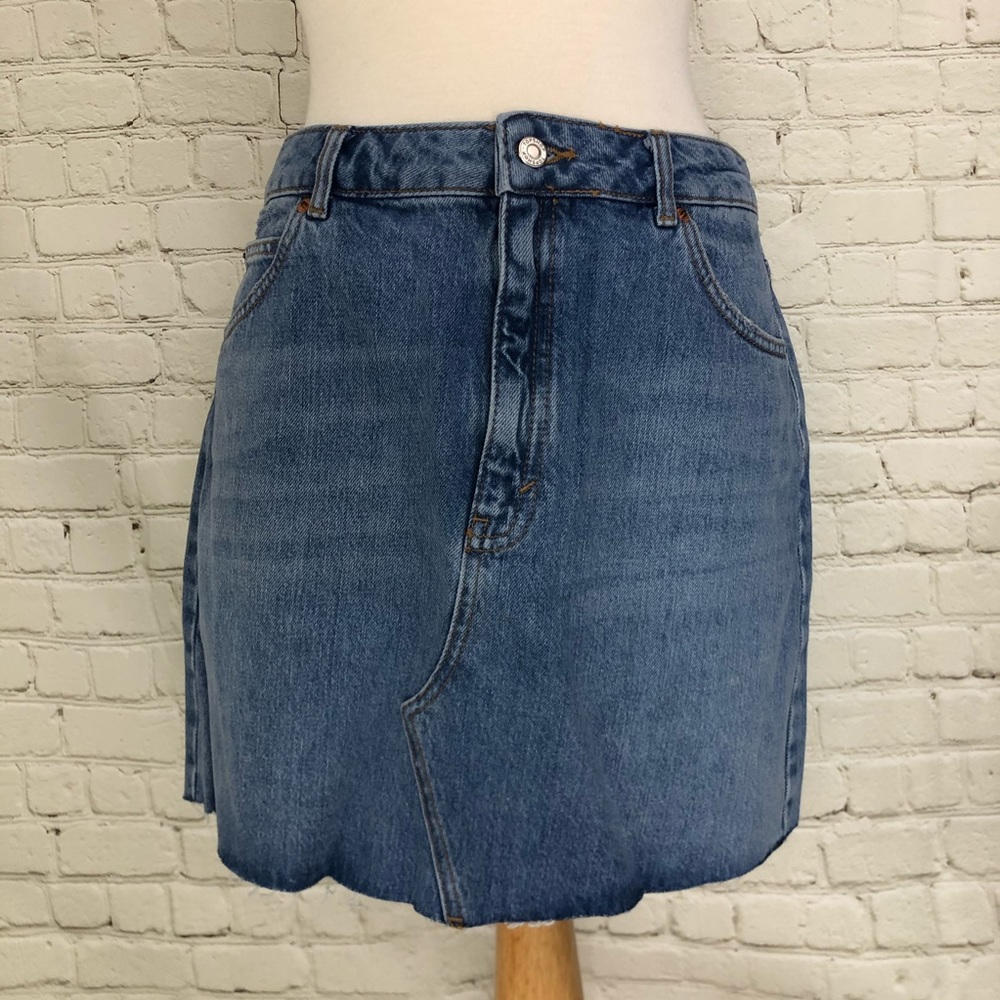 Size 10 Topshop Denim Jean Miniskirt NWT